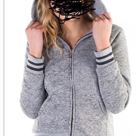 CHARCOAL-WOMEN'S MELANGE, FAUX SHERPA LINED HOODIE AND JOGGER SET SIZE M, L, XLW - Picture 5 of 5